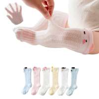 Summer mesh cartoon high tube baby stockings cute anti-mosquito baby socks